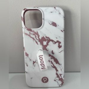 Rose Gold Marble IPhone 13 Loopy Case